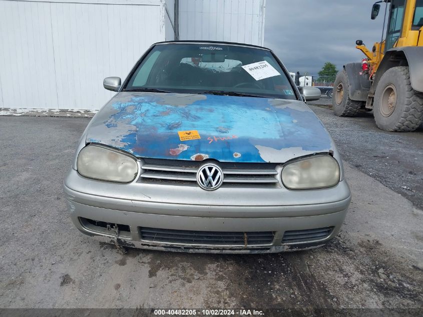 2001 Volkswagen Cabrio Gls VIN: 3VWCC21V01M803459 Lot: 40482205