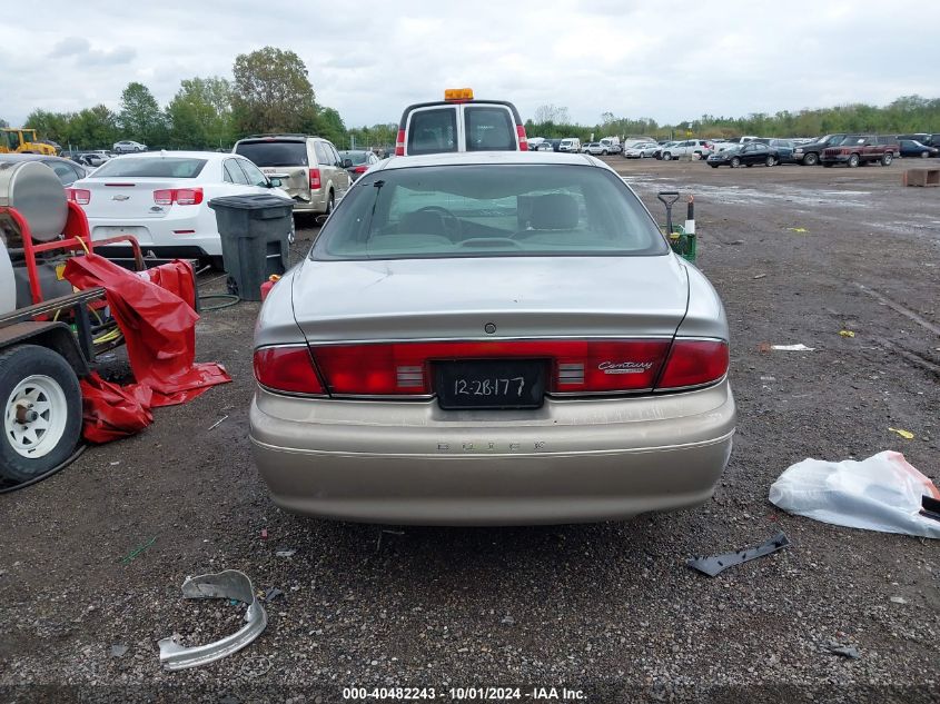 2002 Buick Century Limited VIN: 2G4WY55J621199169 Lot: 40482243