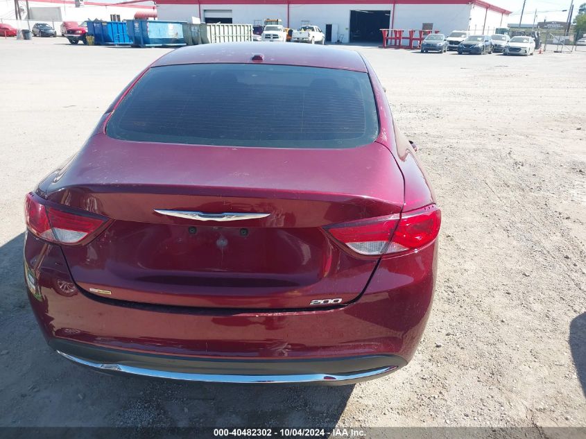 2015 Chrysler 200 Limited VIN: 1C3CCCAB6FN598715 Lot: 40482302