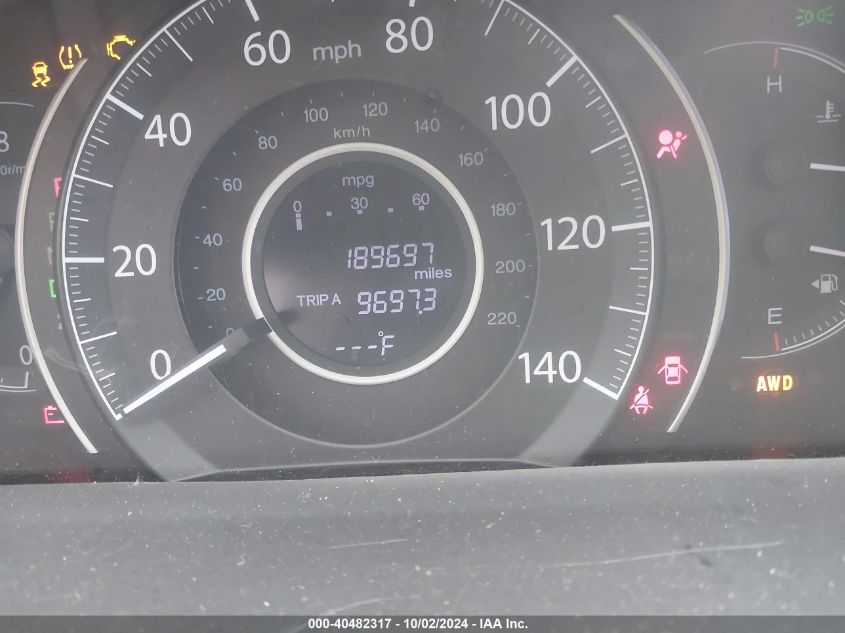 2012 Honda Cr-V Ex-L VIN: JHLRM4H78CC013492 Lot: 40482317