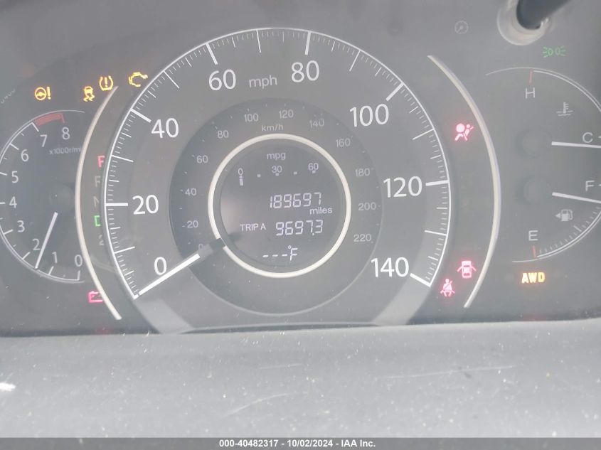 2012 Honda Cr-V Ex-L VIN: JHLRM4H78CC013492 Lot: 40482317