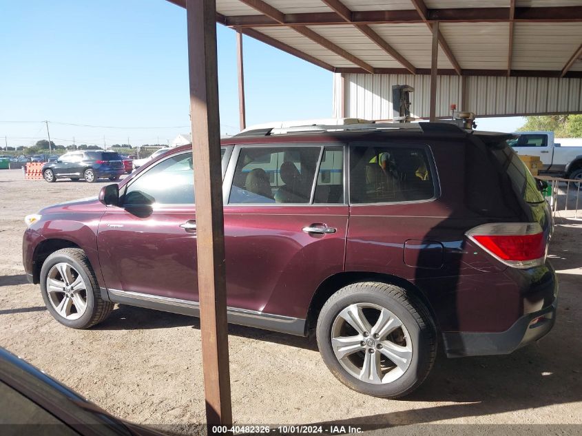 2013 Toyota Highlander Limited V6 VIN: 5TDYK3EH0DS124852 Lot: 40482326