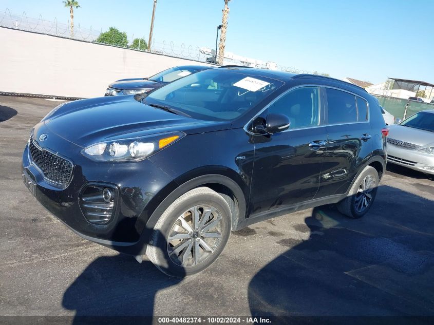 2019 Kia Sportage Ex VIN: KNDPNCAC5K7619214 Lot: 40482374