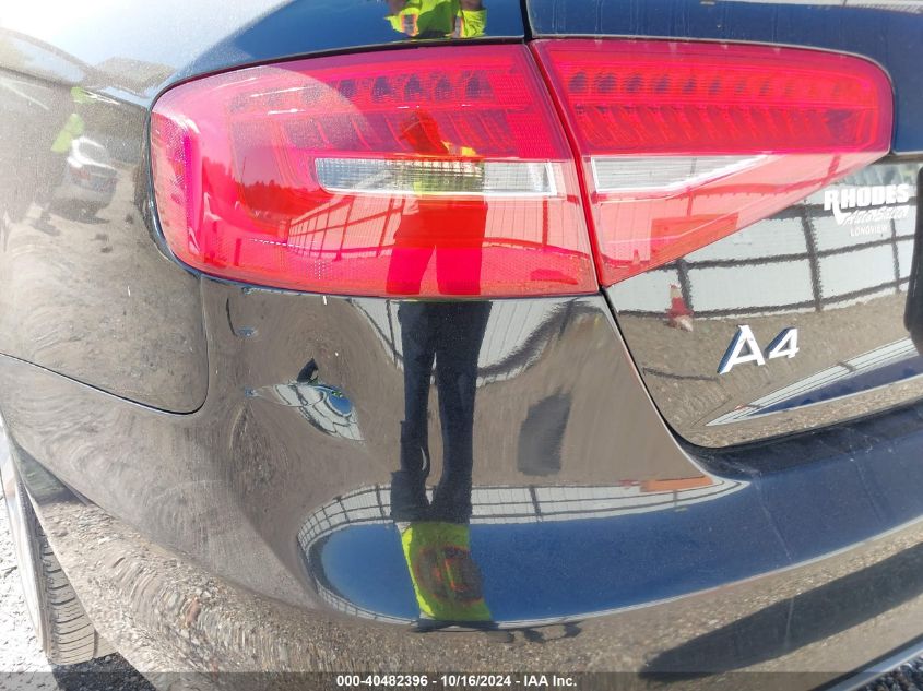 2014 Audi A4 2.0T Premium VIN: WAUAFAFL3EA074022 Lot: 40482396