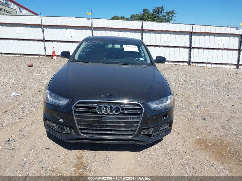 2014 Audi A4 2.0T Premium VIN: WAUAFAFL3EA074022 Lot: 40482396