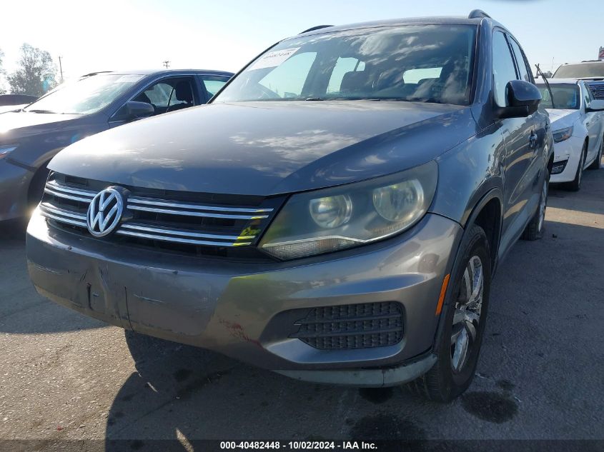 2016 Volkswagen Tiguan S/Se/Sel/R-Line VIN: WVGAV7AX1GW581912 Lot: 40482448