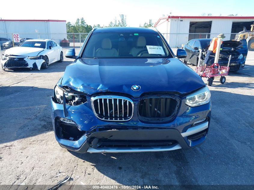 5UXTR7C5XKLF23368 2019 BMW X3 Sdrive30I