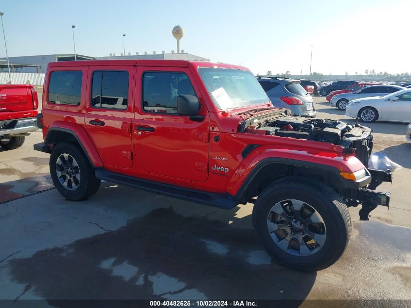 2018 Jeep Wrangler Unlimited Sahara 4X4 VIN: 1C4HJXEG9JW206480 Lot: 40482625