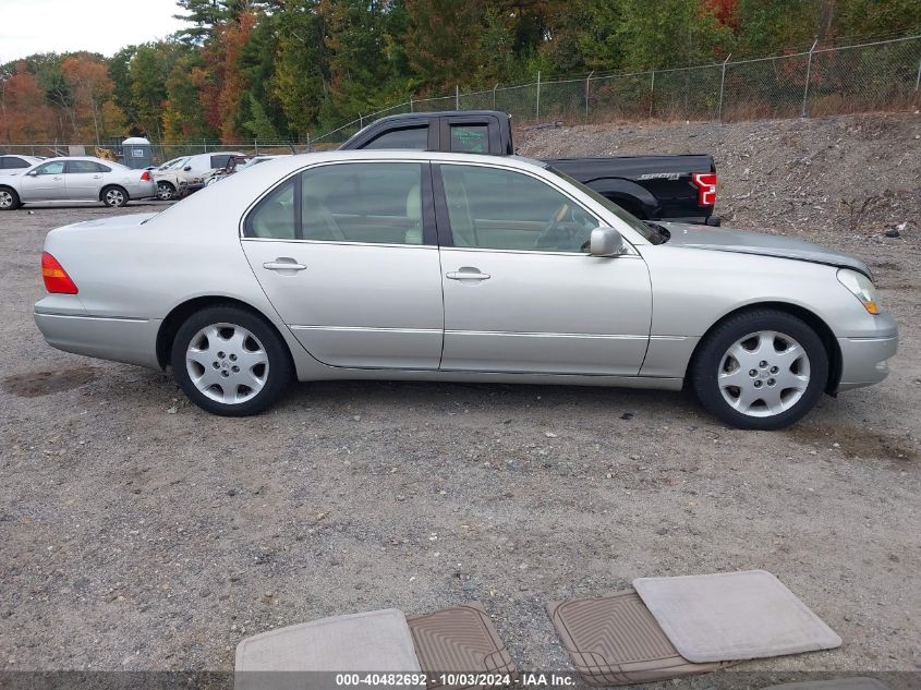 2003 Lexus Ls 430 VIN: JTHBN30F530102168 Lot: 40482692