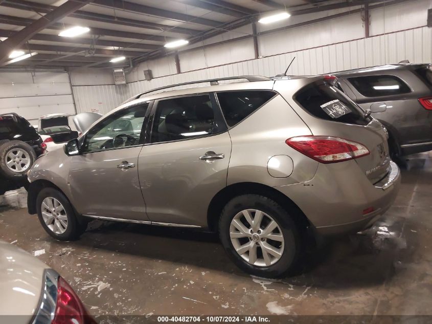 2011 Nissan Murano Sl VIN: JN8AZ1MW0BW154825 Lot: 40482704