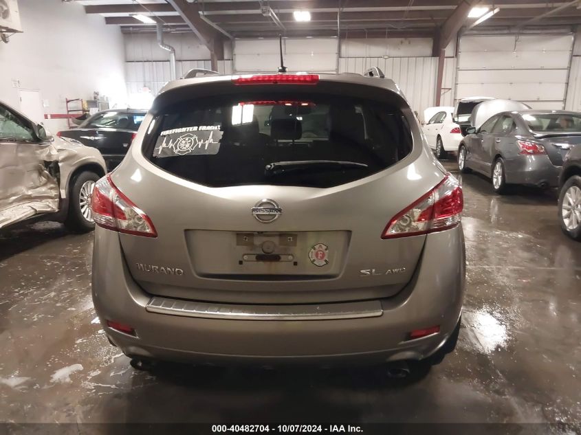 2011 Nissan Murano Sl VIN: JN8AZ1MW0BW154825 Lot: 40482704