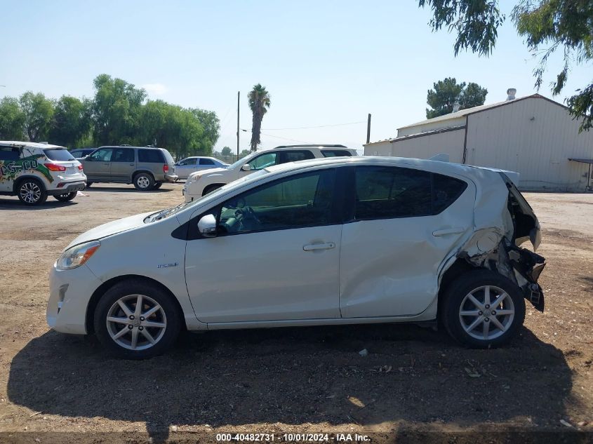 2015 Toyota Prius C Four VIN: JTDKDTB34F1102832 Lot: 40482731