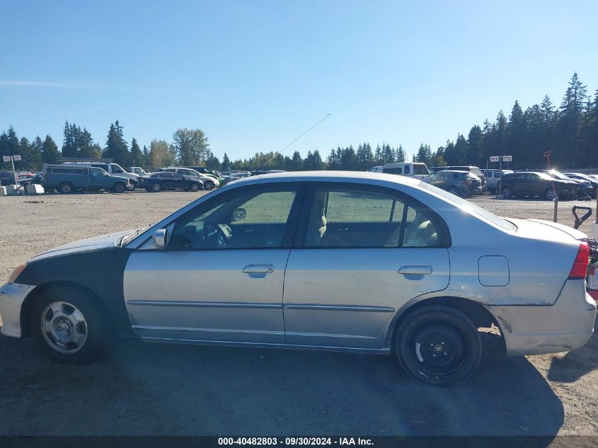 2003 Honda Civic Hybrid VIN: JHMES96653S006268 Lot: 40482803