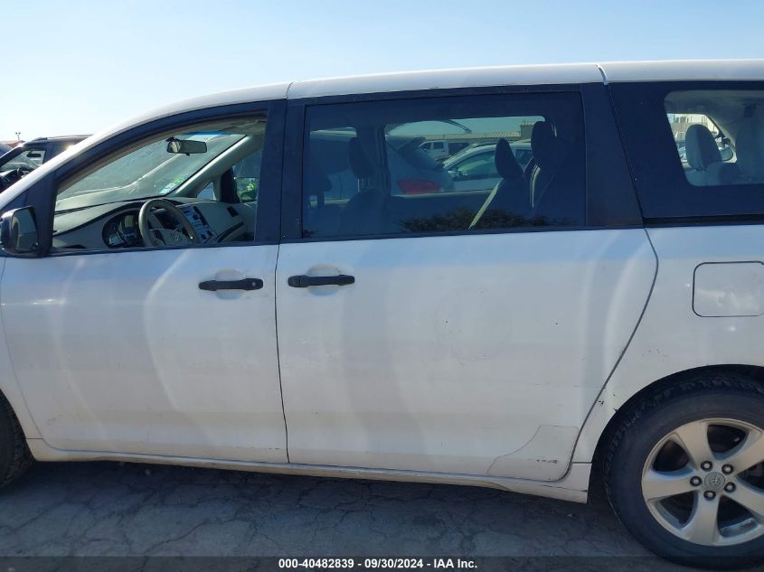 2011 Toyota Sienna Base V6 VIN: 5TDZK3DC5BS026701 Lot: 40482839