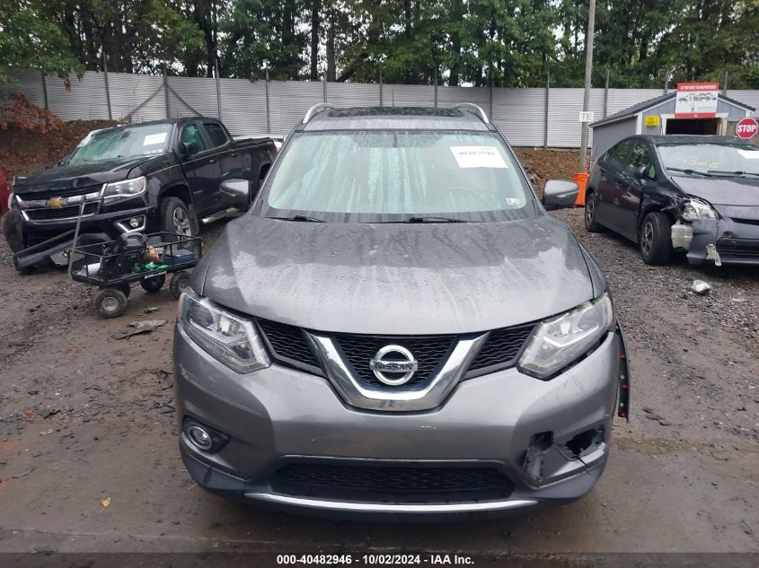 2015 Nissan Rogue Sl VIN: 5N1AT2MVXFC855191 Lot: 40482946