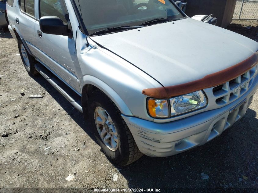 2002 Isuzu Rodeo Ls 3.2L/Lse 3.2L V6/S/S 3.2L V6 VIN: 4S2DM58W224310968 Lot: 40483034