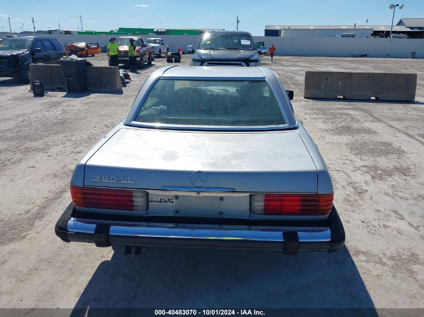 WDBBA45A1EA006758 1984 Mercedes-Benz 380 Sl