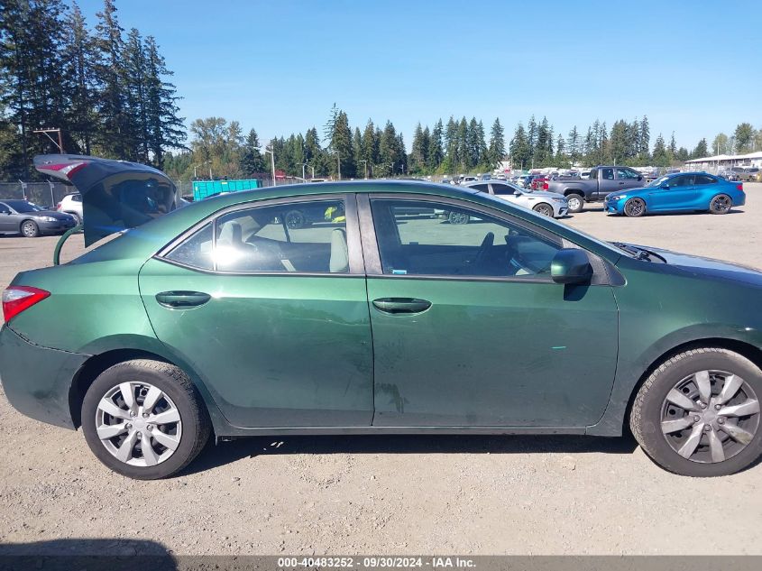 2015 Toyota Corolla Le VIN: 2T1BURHE6FC336137 Lot: 40483252