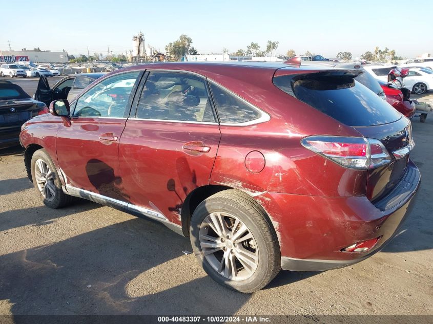 2015 Lexus Rx 450H VIN: 2T2ZB1BA9FC003339 Lot: 40483307