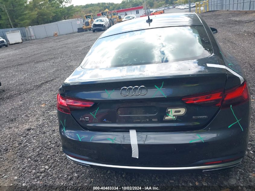 2020 Audi A5 Sportback Premium 45 Tfsi Quattro S Tronic VIN: WAUANCF57LA001233 Lot: 40483334