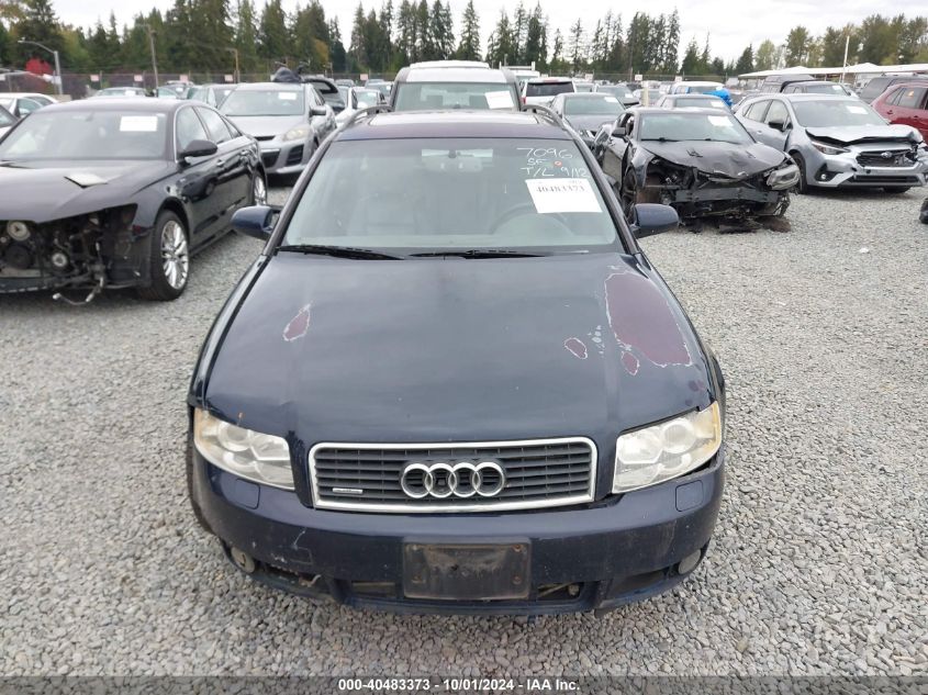 2004 Audi A4 1.8T Avant VIN: WAUVC68E14A040682 Lot: 40483373