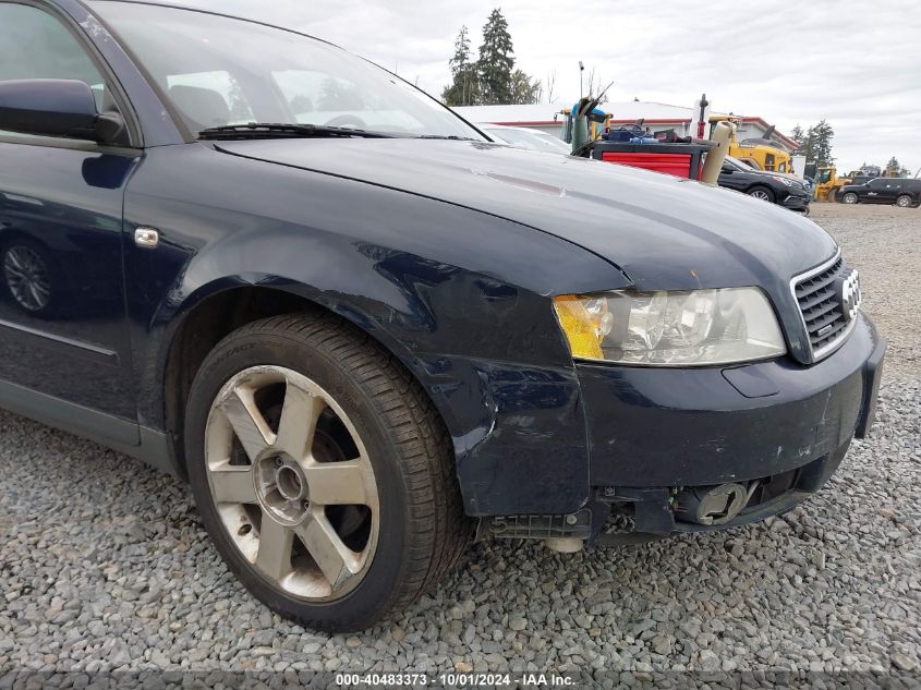 2004 Audi A4 1.8T Avant VIN: WAUVC68E14A040682 Lot: 40483373