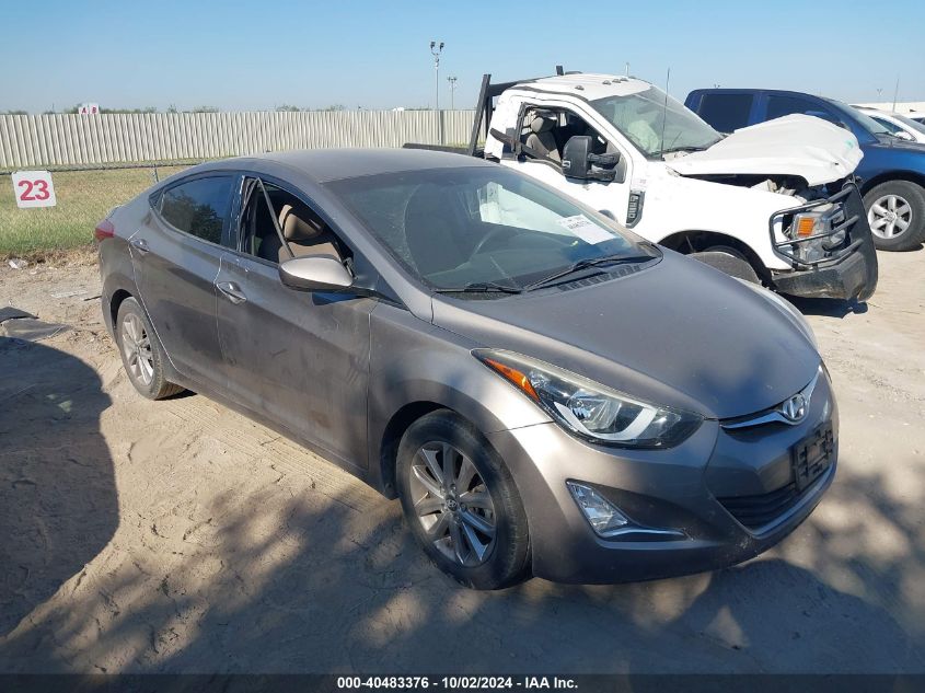 5NPDH4AE4GH762594 2016 HYUNDAI ELANTRA - Image 1