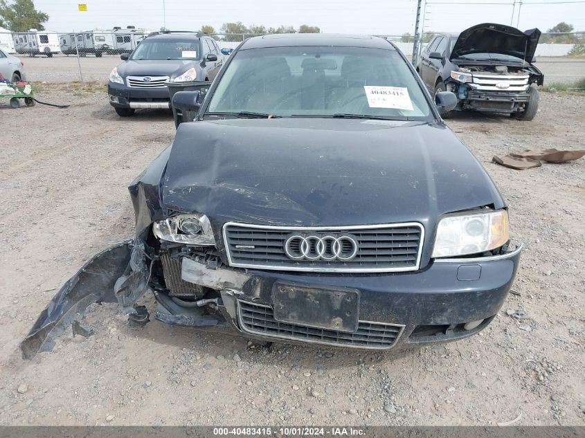 2004 Audi A6 2.7T Quattro VIN: WAULD64B14N022742 Lot: 40483415