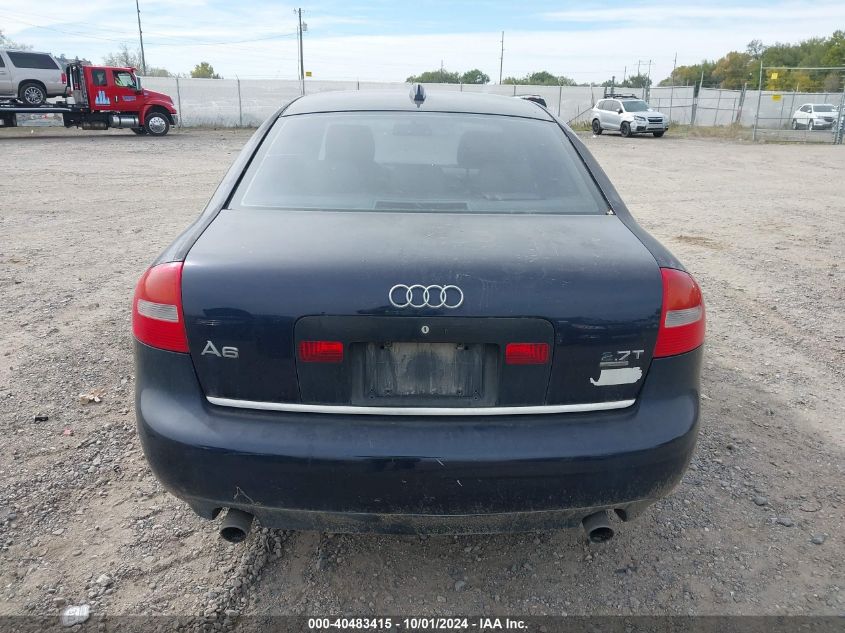 2004 Audi A6 2.7T Quattro VIN: WAULD64B14N022742 Lot: 40483415