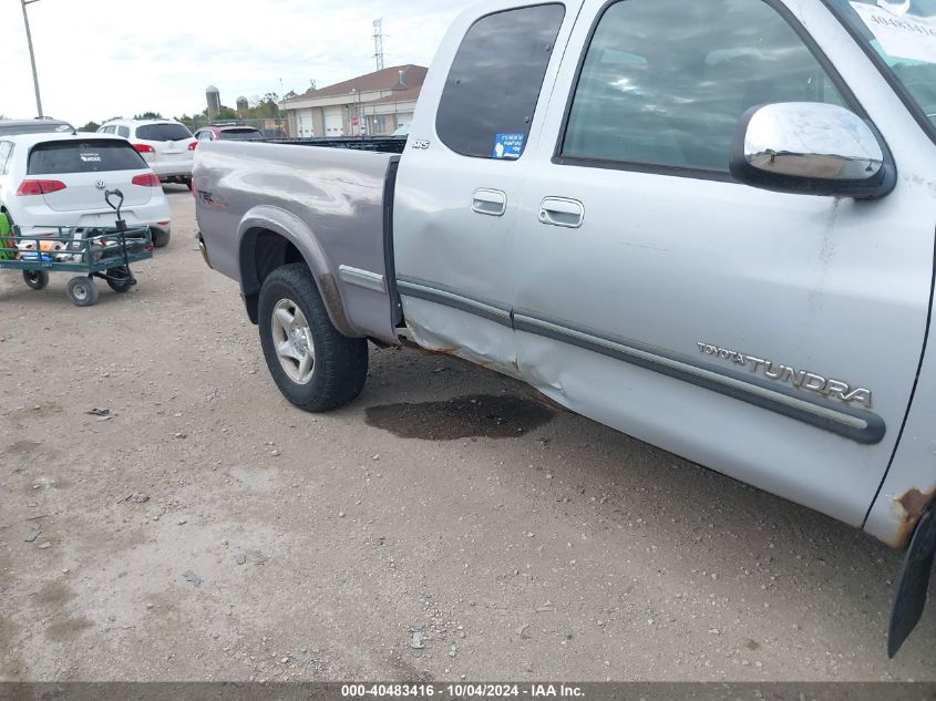 2000 Toyota Tundra Sr5 V8 VIN: 5TBBT4414YS049407 Lot: 40483416