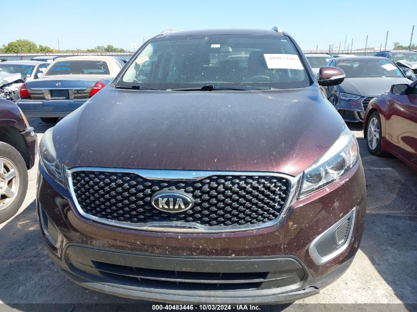 5XYPG4A38GG051860 2016 Kia Sorento 2.4L Lx