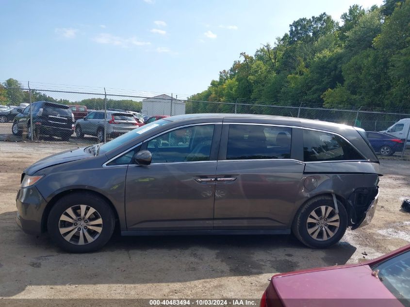 2017 Honda Odyssey Se VIN: 5FNRL5H34HB010196 Lot: 40483494