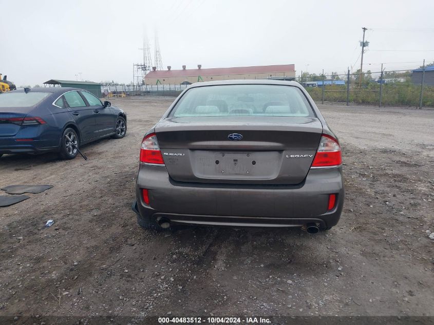 2009 Subaru Legacy 2.5I VIN: 4S3BL616397221165 Lot: 40483512