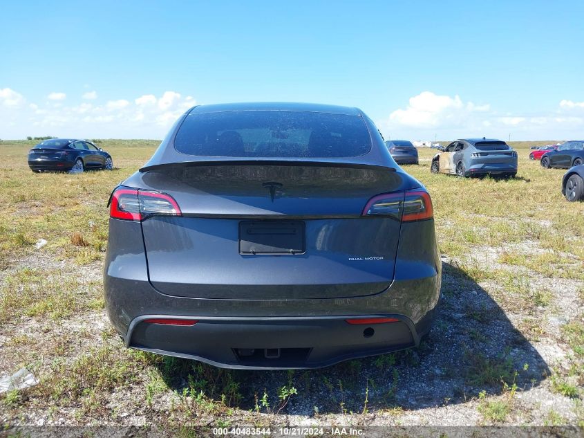 2021 Tesla Model Y Long Range Dual Motor All-Wheel Drive VIN: 5YJYGDEE1MF067482 Lot: 40483544