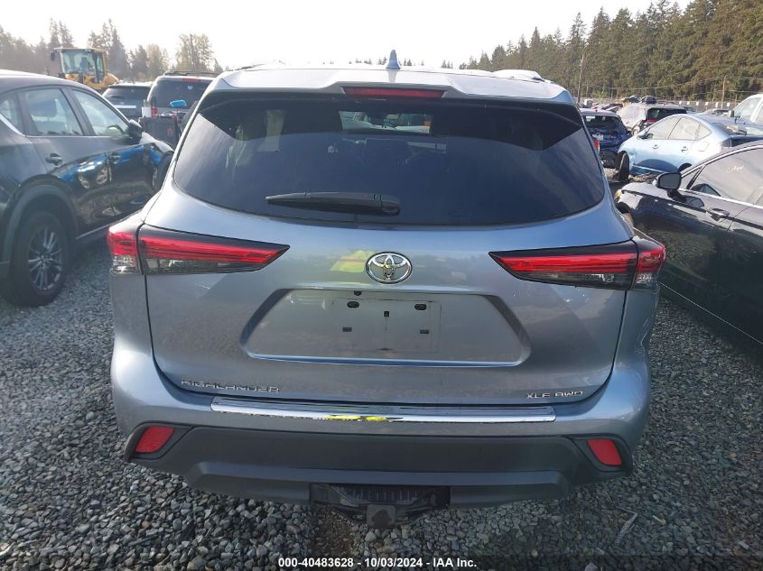 5TDHZRBH6MS076762 2021 Toyota Highlander Xle