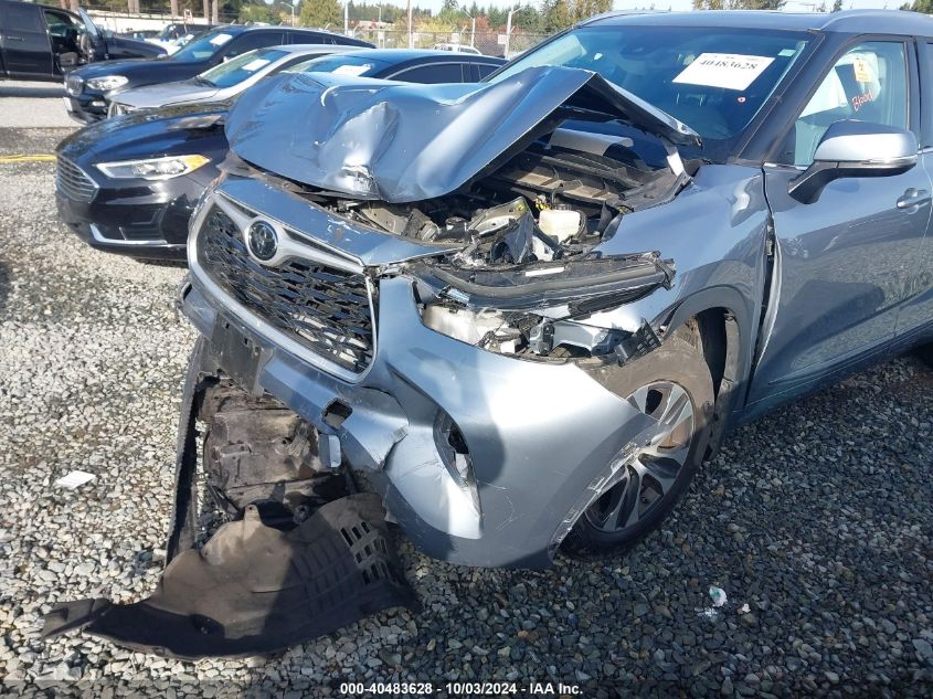 5TDHZRBH6MS076762 2021 Toyota Highlander Xle