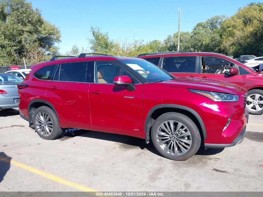 2020 Toyota Highlander Hybrid Platinum VIN: 5TDEBRCH6LS012001 Lot: 40483640