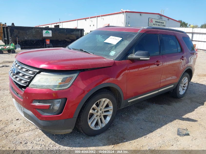 VIN 1FM5K7D87GGA42431 2016 Ford Explorer, Xlt no.2