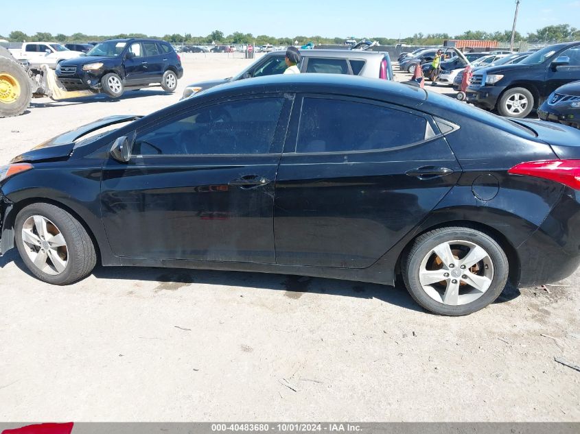 2013 Hyundai Elantra Gls VIN: KMHDH4AE1DU855909 Lot: 40483680