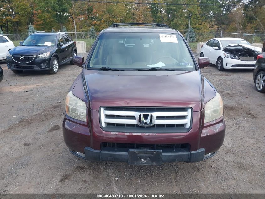 2007 Honda Pilot Ex-L VIN: 5FNYF18567B029800 Lot: 40483719