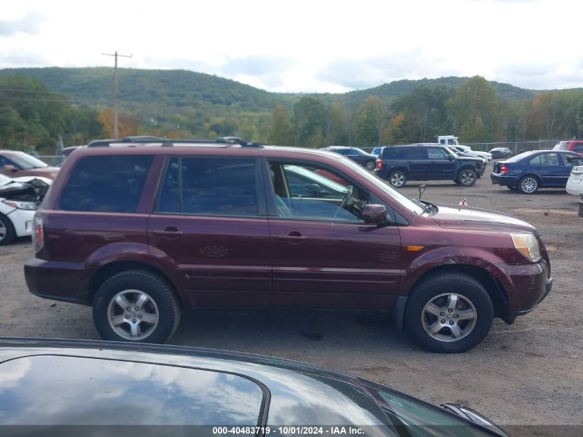 2007 Honda Pilot Ex-L VIN: 5FNYF18567B029800 Lot: 40483719