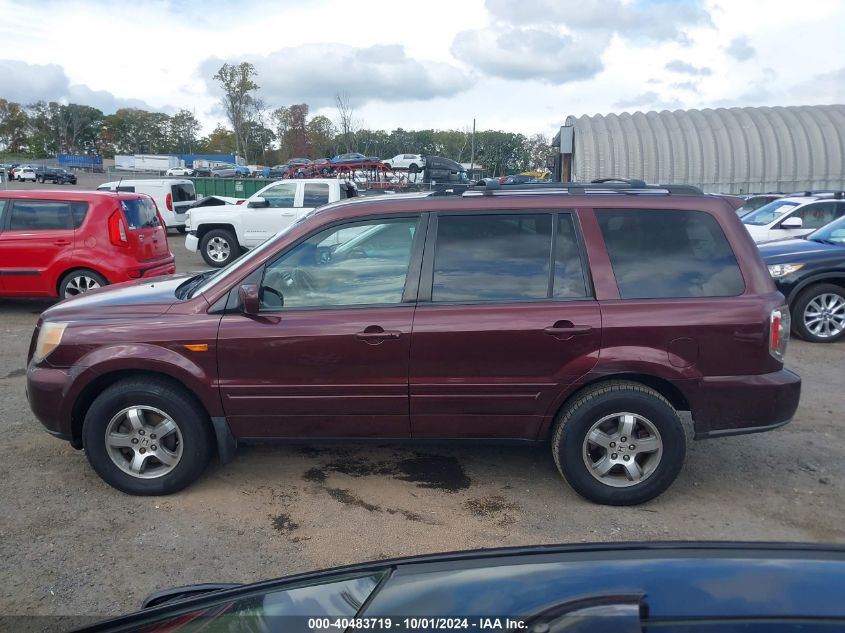 2007 Honda Pilot Ex-L VIN: 5FNYF18567B029800 Lot: 40483719