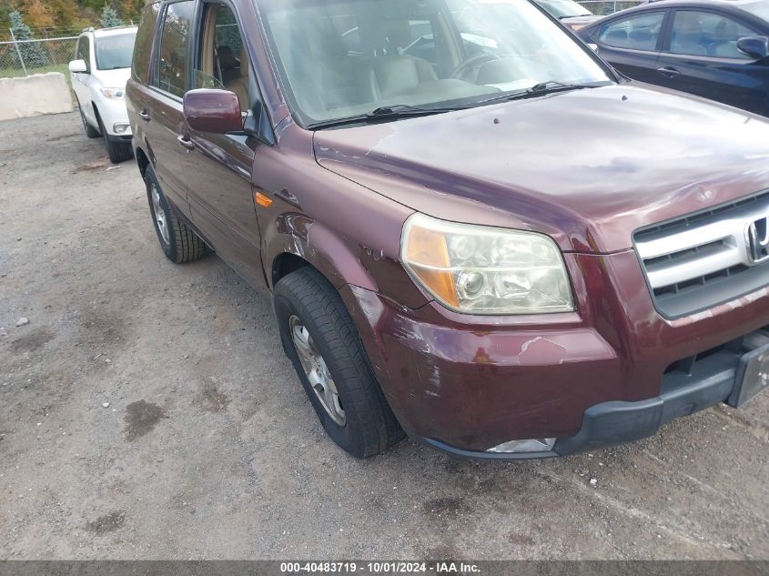 2007 Honda Pilot Ex-L VIN: 5FNYF18567B029800 Lot: 40483719