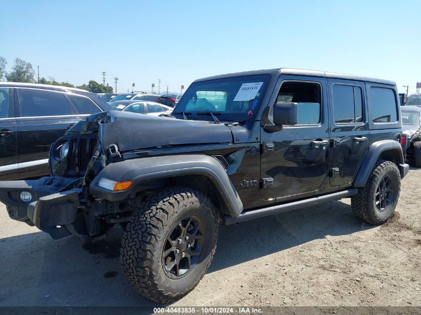 1C4HJXDG4NW179888 Jeep Wrangler Unlimited SPORT ALTITUDE 4X4 2