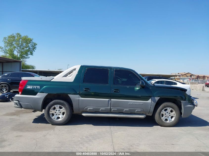 2002 Chevrolet Avalanche 1500 VIN: 3GNEC13T42G221437 Lot: 40483888