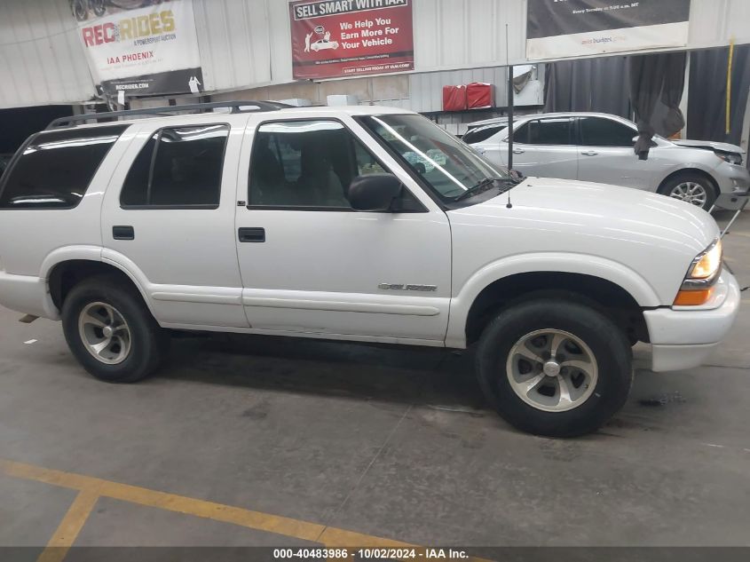 2003 Chevrolet Blazer Ls VIN: 1GNCS13X23K169474 Lot: 40483986