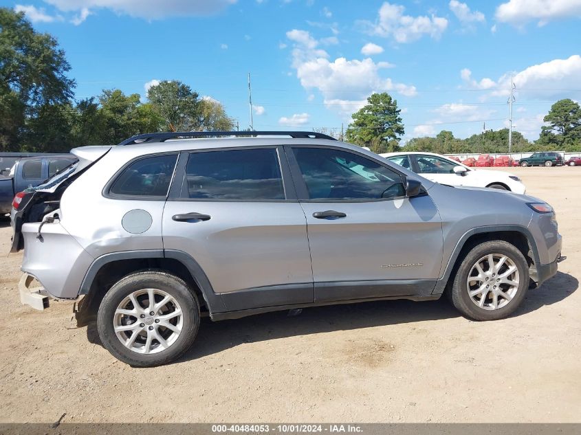 2016 Jeep Cherokee Sport VIN: 1C4PJLAB1GW135878 Lot: 40484053