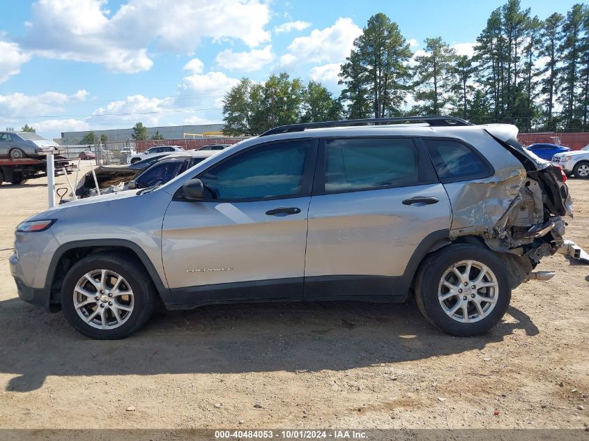 2016 Jeep Cherokee Sport VIN: 1C4PJLAB1GW135878 Lot: 40484053