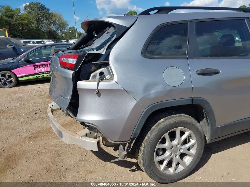 2016 Jeep Cherokee Sport VIN: 1C4PJLAB1GW135878 Lot: 40484053