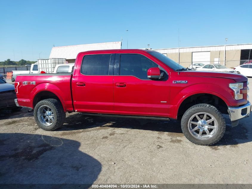 2016 Ford F-150 Lariat VIN: 1FTEW1EP1GFA61185 Lot: 40484094